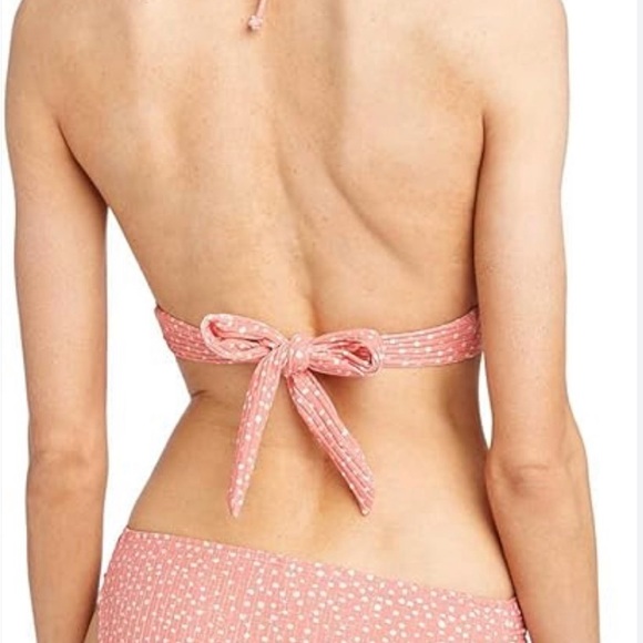 Robin Piccone designer Ally swim bikini SET in Blush with white polkadots. - Picture 4 of 8